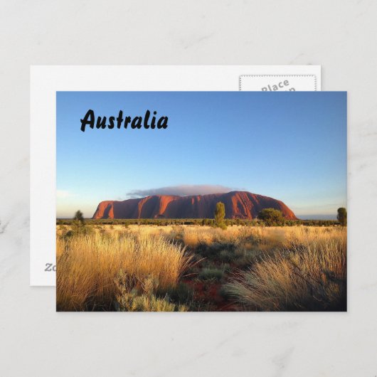 Carte postale extérieure australienne (Devant / Derrière)