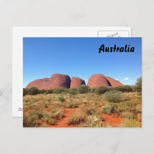 Carte postale extérieure australienne (Devant / Derrière)