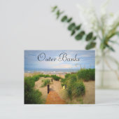 Carte postale externe de dunes de banques (Debout devant)