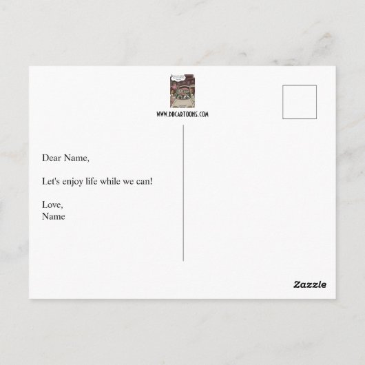 Carte Postale Extinction (Dos)