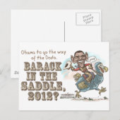 Carte Postale Extinction de dodo anti-Obama 2012 (Devant / Derrière)