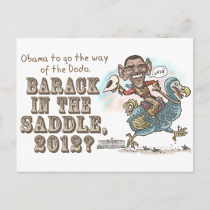 Carte Postale Extinction de dodo anti-Obama 2012
