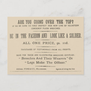 Carte Postale Extrait de télécopie du Wipers Times 1916