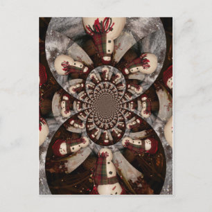 Carte Postale Extraordinaire Snowman