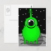 Carte Postale Extraterrestre (Devant / Derrière)