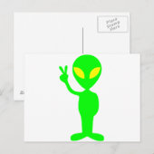 Carte Postale Extraterrestre (Devant / Derrière)