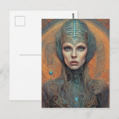 Carte Postale Extraterrestre (Devant / Derrière)