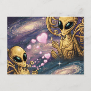 Carte Postale Extraterrestres en amour