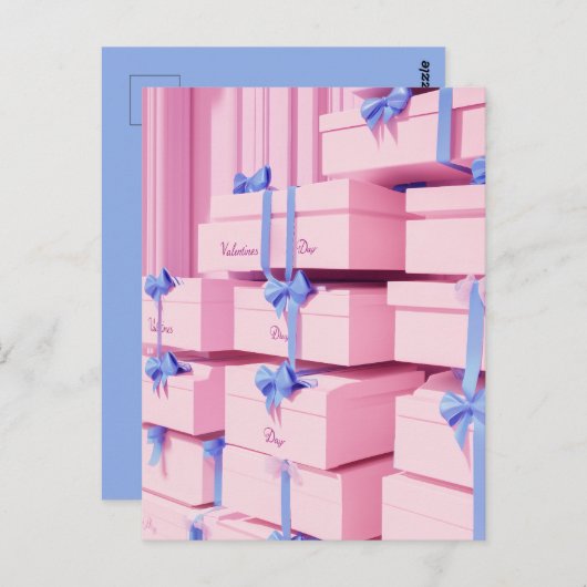 Carte Postale Extravaganza cadeau de la Saint-Valentin (Devant / Derrière)