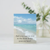 Carte Postale Extreme Relaxation Plage Vue Sable blanc (Debout devant)