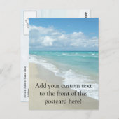 Carte Postale Extreme Relaxation Plage Vue Sable blanc (Devant / Derrière)