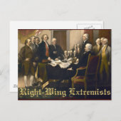 Carte Postale Extrémistes de droite (Devant / Derrière)