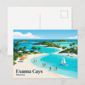 Carte Postale Exuma Cays Bahamas (Devant / Derrière)