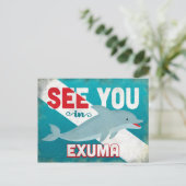 Carte Postale Exuma Dolphin (Debout devant)