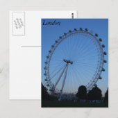 Carte Postale Eye de Londres (Devant / Derrière)