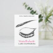Carte Postale Eye Sketch Mascara Lash Extension (Debout devant)