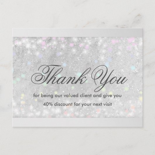 Carte Postale Eyelash Extensions Parties scintillant Star de nei (Devant)