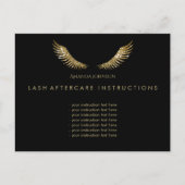 Carte Postale Eyelash Instructions pour les soins postérieurs Ai (Devant)