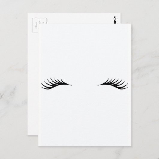 Carte Postale Eyelashes (Devant / Derrière)