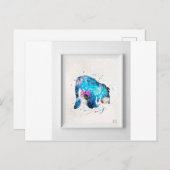 Carte Postale Eyeore (Devant / Derrière)