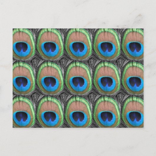 Carte Postale Eyes Peacock (Devant)