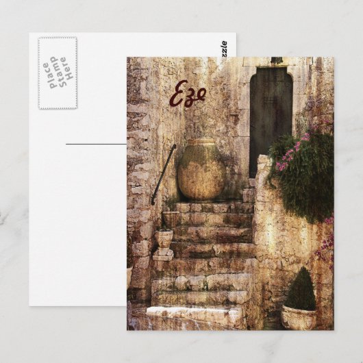 Carte Postale Eze, Provence (Devant / Derrière)