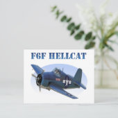 Carte Postale F6F Grumman Hellcat (Debout devant)