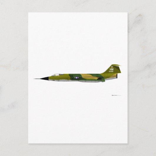 Carte Postale F-104 Lockheed Starfighter (Devant)