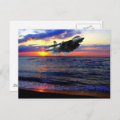 CARTE POSTALE F-14 TOMCAT (Devant / Derrière)