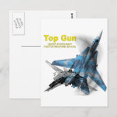 Carte Postale F-14 Tomcat Top Gun (Devant / Derrière)