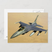 Carte Postale F-16 Avion de combat Falcon Block 40 (Devant / Derrière)