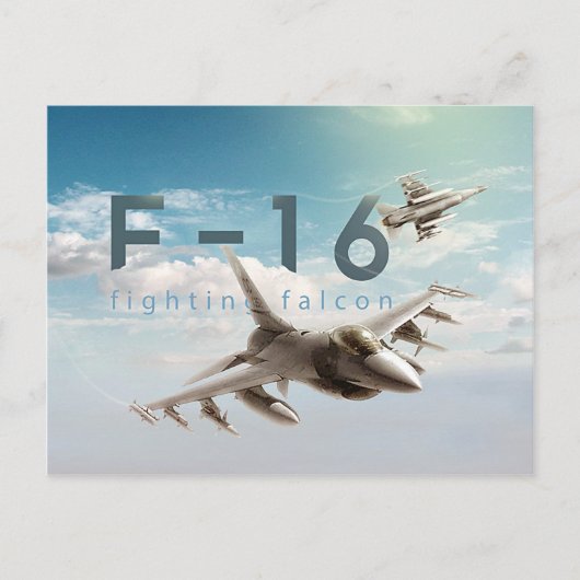 Carte Postale F-16 Faucon combattant (Devant)