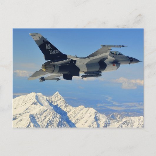 Carte Postale F-16 Faucon combattant (Devant)