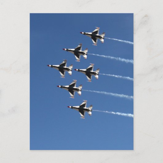 Carte Postale F-16 Formation de Delta Thunderbirds (Devant)