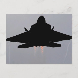 CARTE POSTALE F-22 COMBATTRE STÉALTIQUE