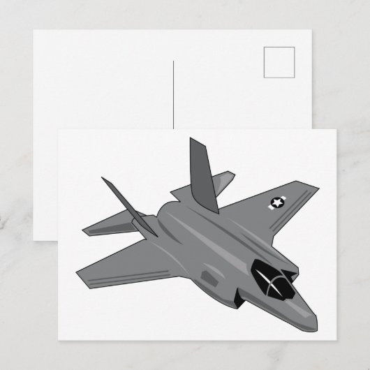 CARTE POSTALE F-35 (Devant / Derrière)