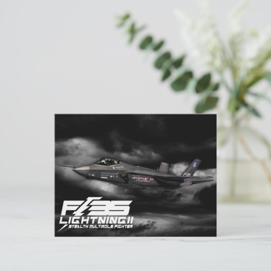 Carte Postale F-35 Éclair II (Debout devant)