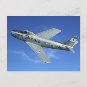 Carte Postale F-86 Saber Jet