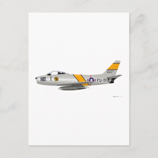 Carte Postale F-86A Sabre nord-américain (Devant)