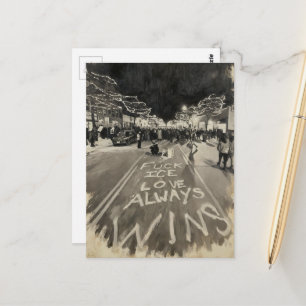 Carte Postale F Amour de glace toujours gagne la scène de rue