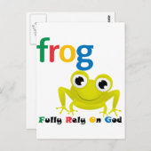 CARTE POSTALE F.R.O.G. (Devant / Derrière)