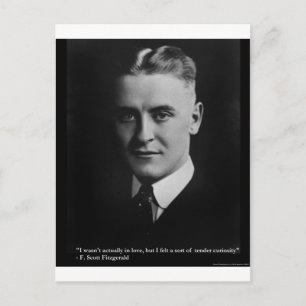 Carte Postale F Scott Fitzgerald Cadeaux et T-shirts de curiosit