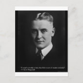 Carte Postale F Scott Fitzgerald Offre Curiosity Cadeaux et Tee (Devant)