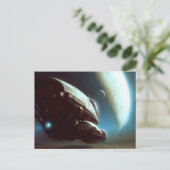 Carte Postale F. vaisseau spatial orbitant 1 (Debout devant)