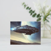 Carte Postale F. vaisseau spatial orbitant 2 (Debout devant)