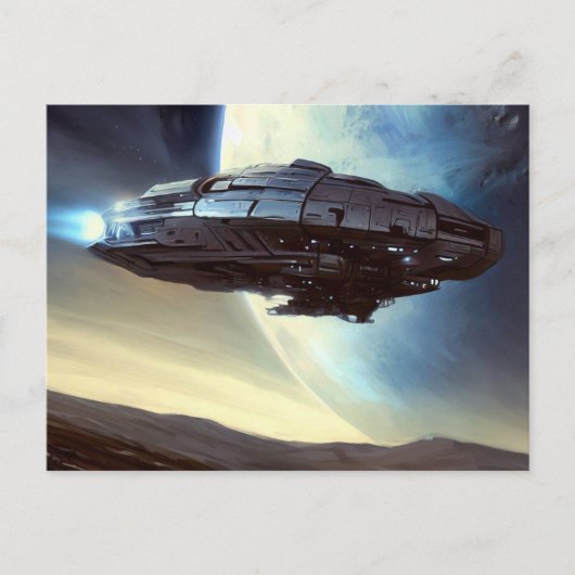Carte Postale F. vaisseau spatial orbitant 2 (Devant)