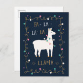 Carte Postale Fa-La-La-La-Llama (Devant / Derrière)