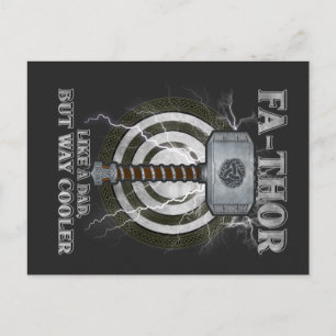 Carte Postale Fa-Thor Comme Un Père Mais Way Glacière Fête des p