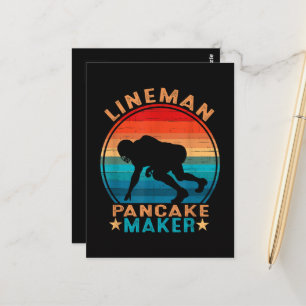 Carte Postale Fabricant de crêpes Lineman - Football américain