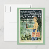 Carte Postale fabricant vintage de céramiques Paris (Devant / Derrière)